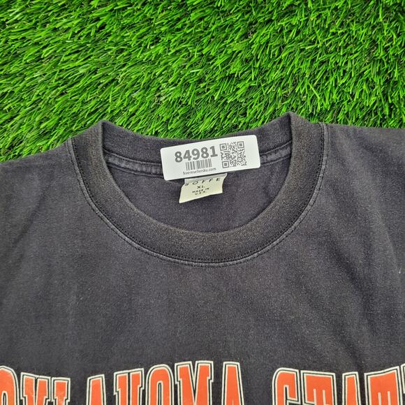 Vintage Oklahoma State University Sweatshirt XL 24x28 Faded Black - Picture 7 of 12
